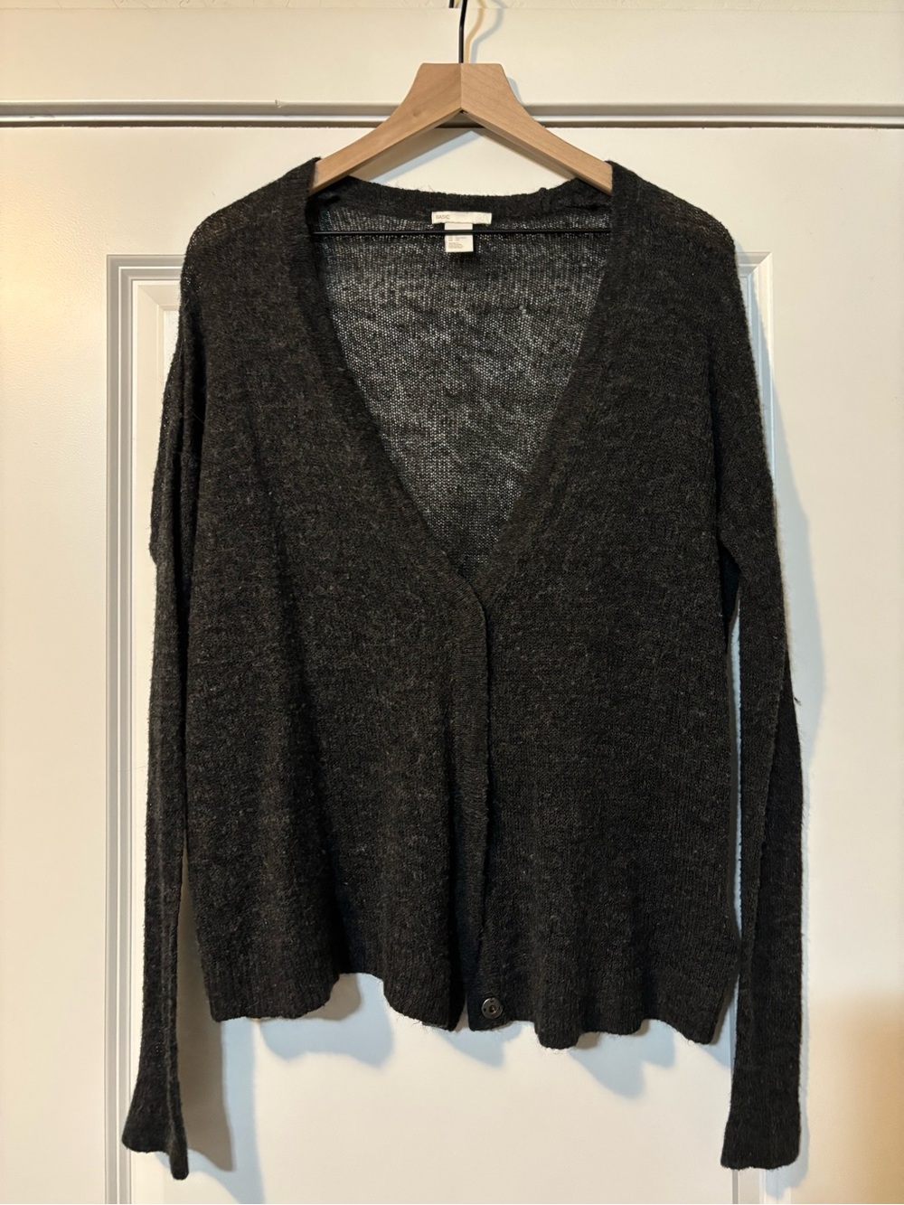 H&M Dark Charcoal V-Neck Women's Cardigan